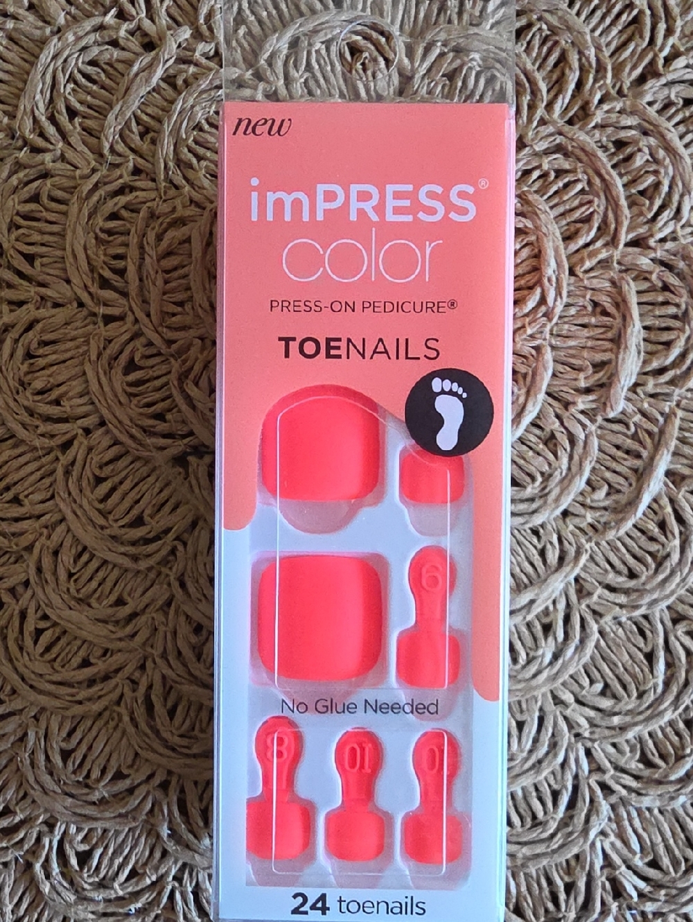KISS imPRESS Color Press-On Toenails 502X Super Star